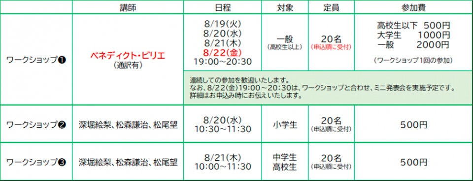 ワークショップ